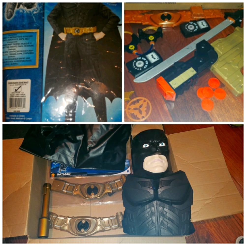 Batman costume/play toy lot
